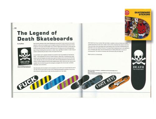 SkateBoard Stickers Book